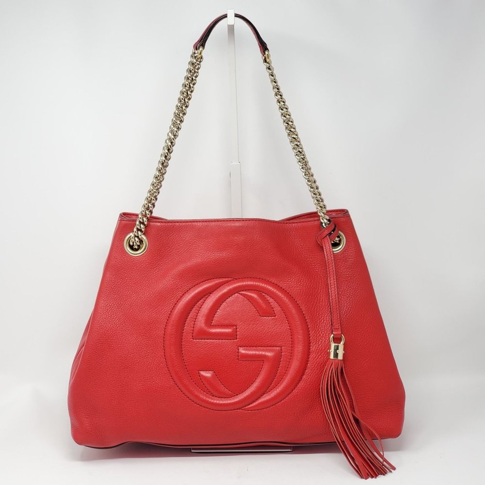 Gucci Soho Medium on Chain Leather Shoulder Bag - Picture 2 of 15